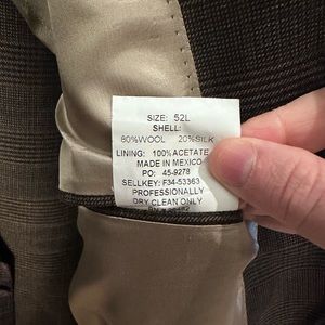 Brown plaid sport coat